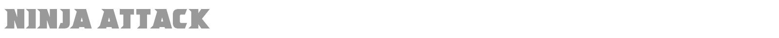 Ninja Attack font preview